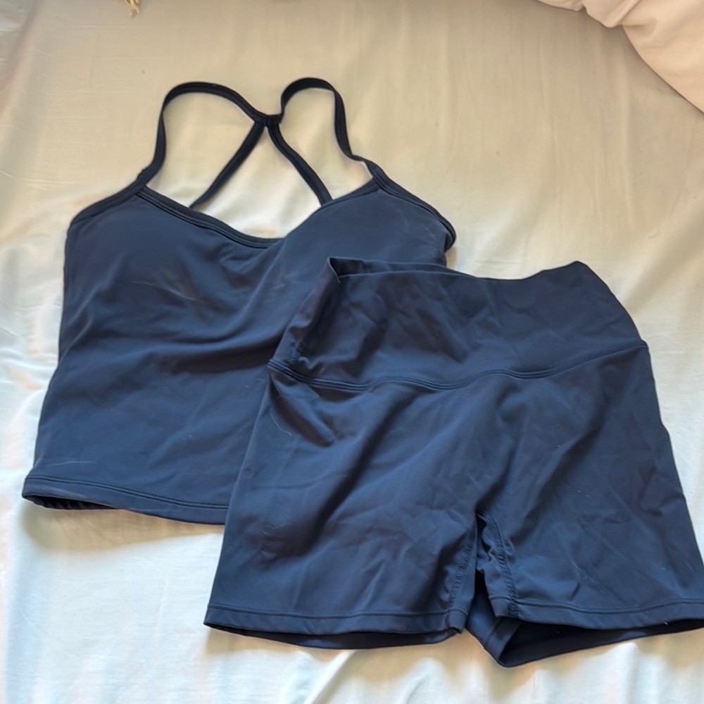 Women's Navy Workout Set